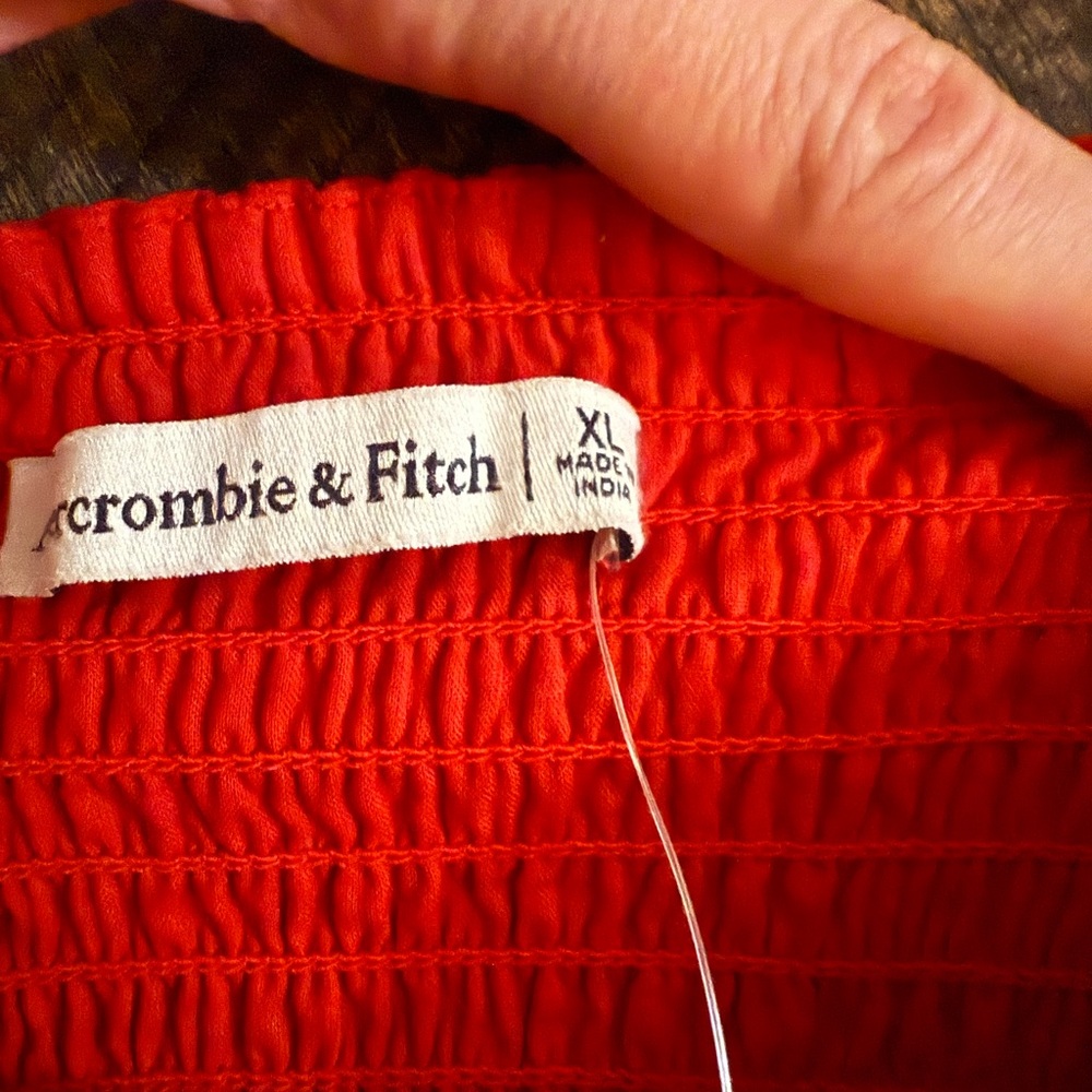 Abercrombie & Fitch Red Spaghetti Strap Maxi Dress - Picture 3 of 4
